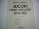 Adcom service manual with schematics & repair info original Adcom GFA-565