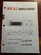 Akai Model UC-W5 UC-A5 Power Pre Amplifier Amp Preamp Service Manual Original
