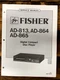 Fisher AD-813 AD-864 AD-865 CD Player  Service Manual *Original*