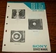 Sony Service Manual BSR C-141 BSR C-141R BSR C-141R1 Record Changer Data