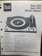 DUAL 1220 1222 Turntable Service Manual Photocopy