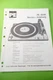 Service Manual Instructions For Dual PE 3048, ORIGINAL