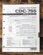 Yamaha CDC-755   Service Manual *Original*
