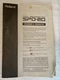 Roland SPD-20 Drum Percussion Midi Pads Original Owner's Manual Booklet