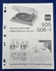 Original Dual 505 506-1 Turntable Service Manual