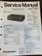 TECHNICS RS-T33R RST33R Service Manual FROM THE USA **ORIGINAL**