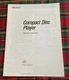 SONY CDP-508ESD COMPACT DISC PLAYER ORIGINAL OPERATING INSTRUCTIONS M925x