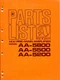 Vintage Akai Model AA-5800/5500/5200 Solid State Pre-Main Amp Service Manual