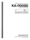 Kenwood KA-1100-SD Amplifier Owners Instruction Manual