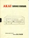 Vintage Akai Model GX-F60R Stereo Cassette Deck Service & Preliminary Manuals