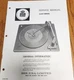 BSR AA47 Series Turntable Service Manual - Original