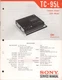 Sony- Model TC-95L - Cassette Corder - Original Service Manual - 