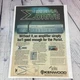 1981 Kenwood KA-1000 Amplifier Vtg Print Ad/Poster Pinup Promo Art Magazine Page