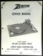 ZENITH RC-2 169-386 B9022 Turntable Service Manual Photocopy