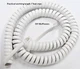 2-Pack Bright White 12Ft GE / Thomson Handset Cord Phone Pro Series 1-2-3 Line