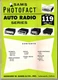 Sams Photofact-Auto Radio Manual/#AR-119/First Edition-First Print/1972