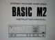 Kenwood Basic M2 Stereo Final Amplifier User Manual A4 Size Paper