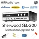 Sherwood  SEL-200 restoration recap repair service rebuild kit filter capacitor