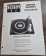 BSR C142/C142A3 Turntable Service Manual - OEM