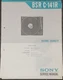 Sony BSR C-141R Turntable Service Manual Original