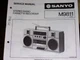 Sanyo M9810KA Radio Cassette Recorder Service Manual