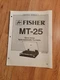 Fisher MT 25 Turntable Service Manual repair