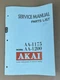 Akai AA-1175 AA-1200 Service Manual/ Parts List D-447