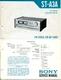 Sony Model ST-A3A FM Stereo/ FM-AM Stereo Tuner Service Manual