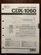 Yamaha CDX-1060 Compact Disc CD Player Service Manual Vintage Original