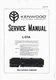 Service Manual Guide For Kenwood L-01 A