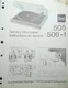 DUAL 505 506-1 Turntable Service Manual Original