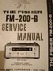 Fisher FM-200-B Service Manual Amplifier Original