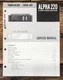 Nikko Alpha 220 Amplifier Service Manual *Original*