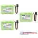 Kastar Cordless Phone Battery for Panasonic KX-T3962 KX-T3965 KX-T3967 KX-T3980