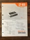 Sony CF-800 Cassette Service Manual *Original*