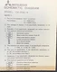 MITSUBISHI CK-2561R TV Schematic Only Original