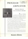 Western Electric 1126A Program Amplifier brochure & 1126C Manual original 1940's
