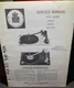 BSR AA50 5 AA50 6 AA50 5D2 Turntable Record Changer Service Manual Original