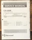 Sherwood CD-1162R CD Player  Service Manual *Original*