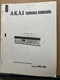 Original Service Manual & Parts List for the Akai VS-3U VCR