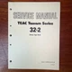 VINTAGE TEAC TASCAM SERIES 32-2 STEREO TAPE DECK SERVICE MANAUL