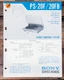 Sony PS-20F PS-20FB Record Player / Turntable  Service Manual *Original*