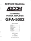 Original Adcom GFA-5002 Power Amp Service Manual w Board Layout & Schematic