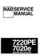 Service manual for NAD 7020 E, 7220 PE