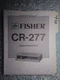 Fisher cr-277 service manual original repair book stereo tape cassette player