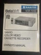 SANYO VCR 7200 &bull;Beta hi-fi VHS &bull; Recorder OEM Owner's Manual (1985) #ROC-15