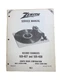 Zenith Service Manual RC 3 Record Changers 169-407, 408