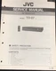 JVC TR-87 Receiver Service Manual Original