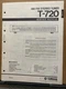 Original Yamaha Service Manual for the T-720 Tuner Repair