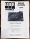BSR C-136 C136R Record Player / Turntable  Service Manual *Original*